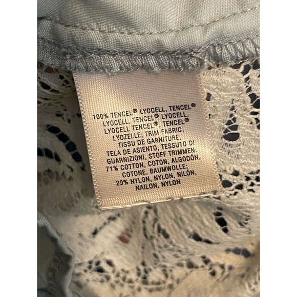 Anthropologie Holding Horses Lace Chambray Top - Picture 9 of 9